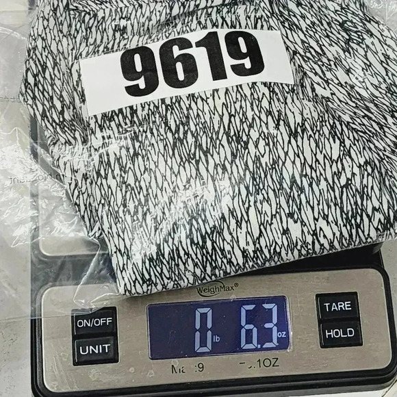 Worthington pattern button down long sleeve chiffon blouse M - Picture 7 of 7